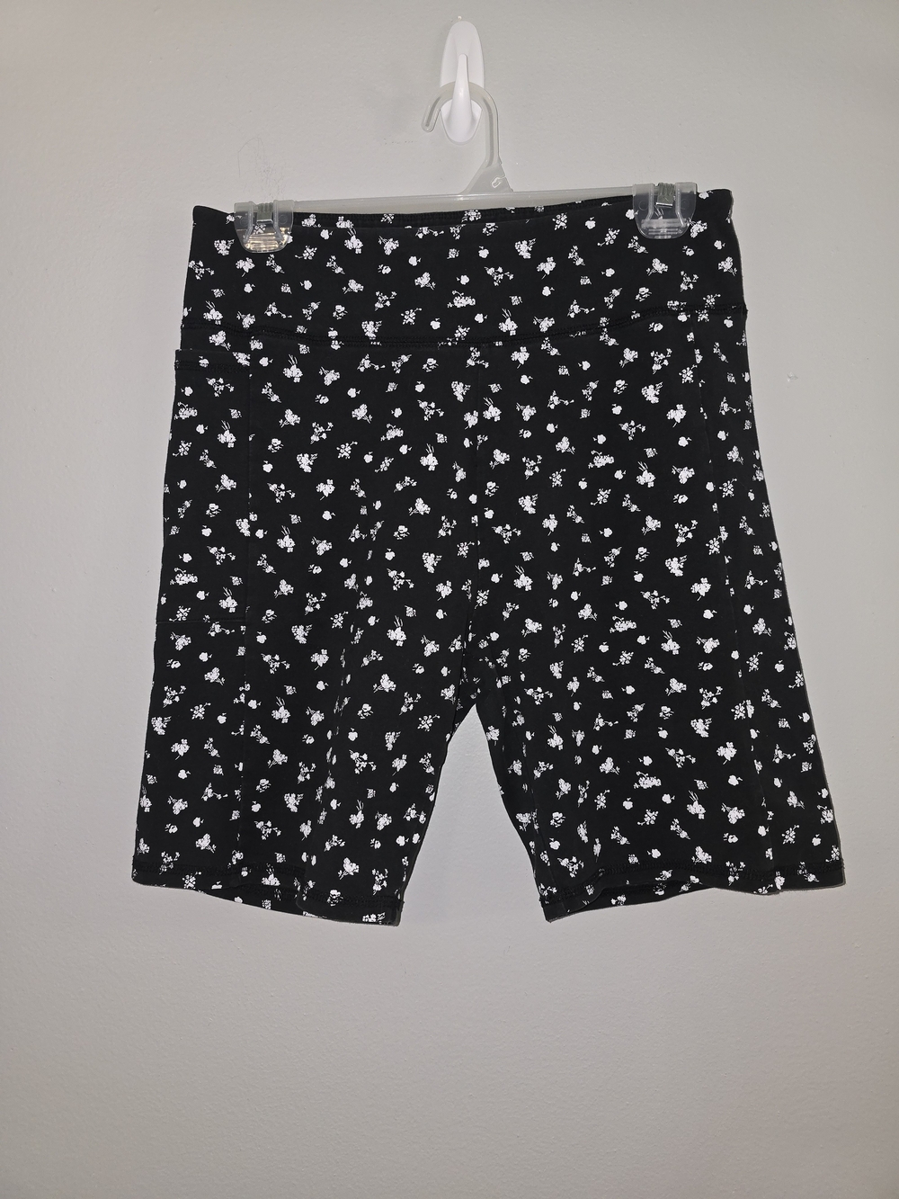 Hollister Black Floral Bike Shorts